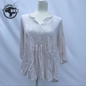 Mossimo white boho top